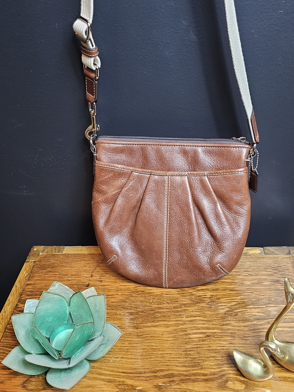 Coach Vintage Soho Pleated Swingpack Crossbody.